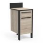 Voir la diapositive 4 : Meuble de cuisine bas 1 porte 1 tiroir style industriel L44cm BRICKHOUSE