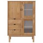 Voir la diapositive 3 : VIDAXL Buffet haut OTTA 85x43x125 cm bois massif de pin