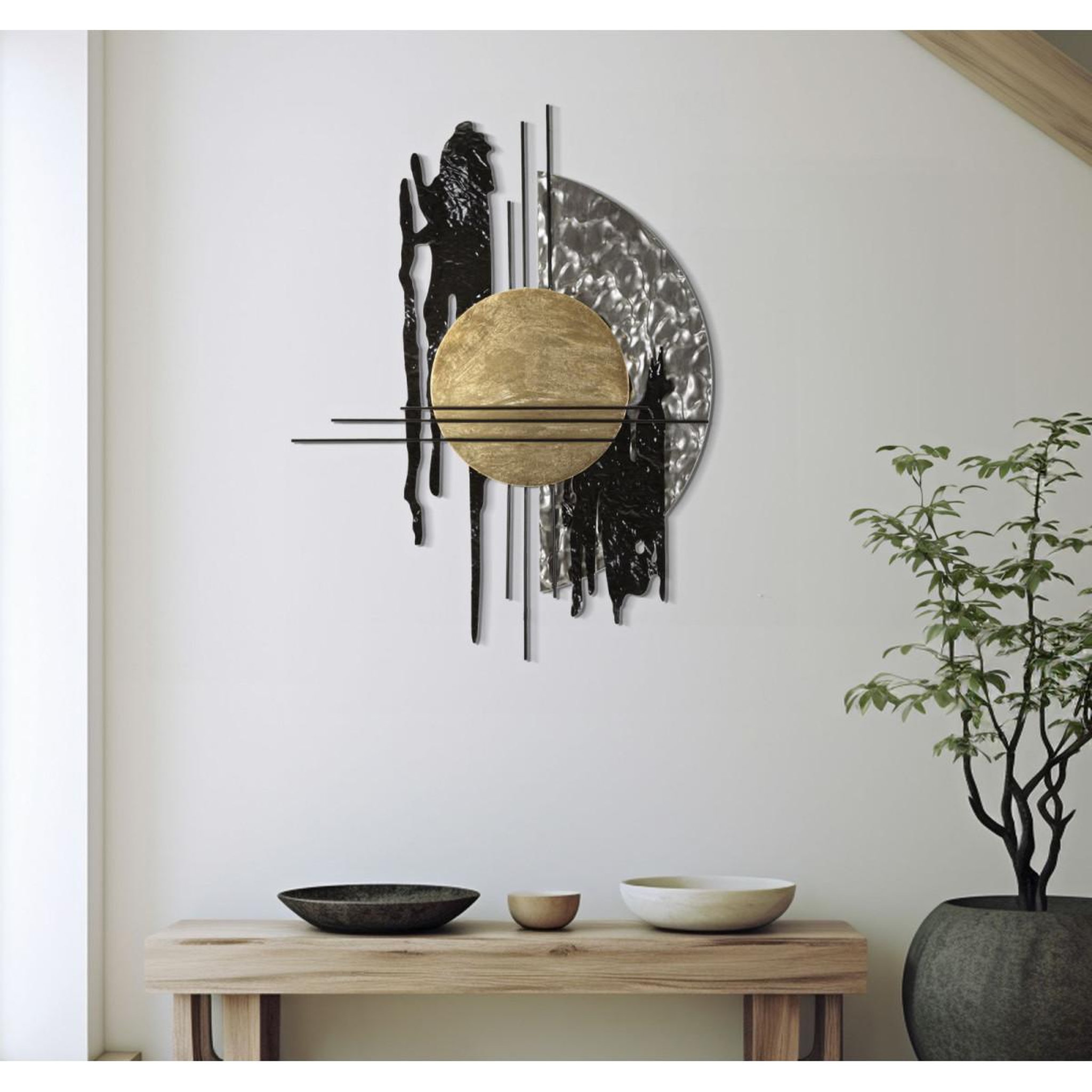 Voir la diapositive 5 : Paris Prix Déco murale en métal  cripton  78cm multicolore