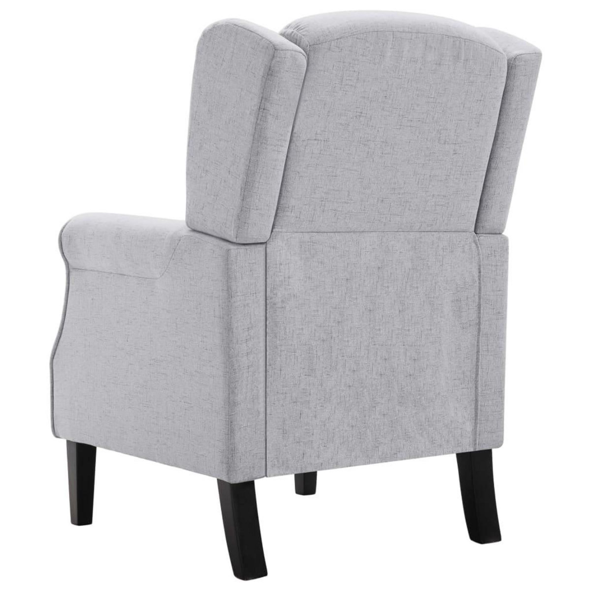 VIDAXL Fauteuil gris clair tissu