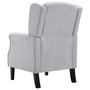 Voir la diapositive 5 : VIDAXL Fauteuil gris clair tissu