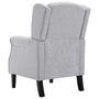 Voir la diapositive 5 : VIDAXL Fauteuil gris clair tissu