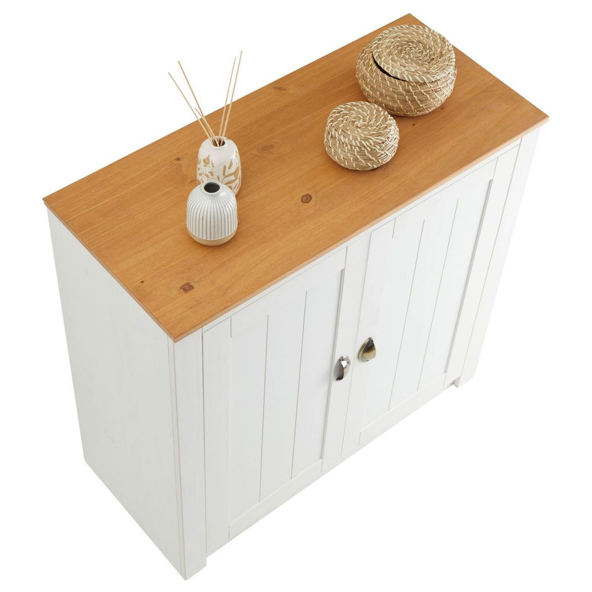 IDIMEX Buffet BOLTON avec 2 portes, en pin massif