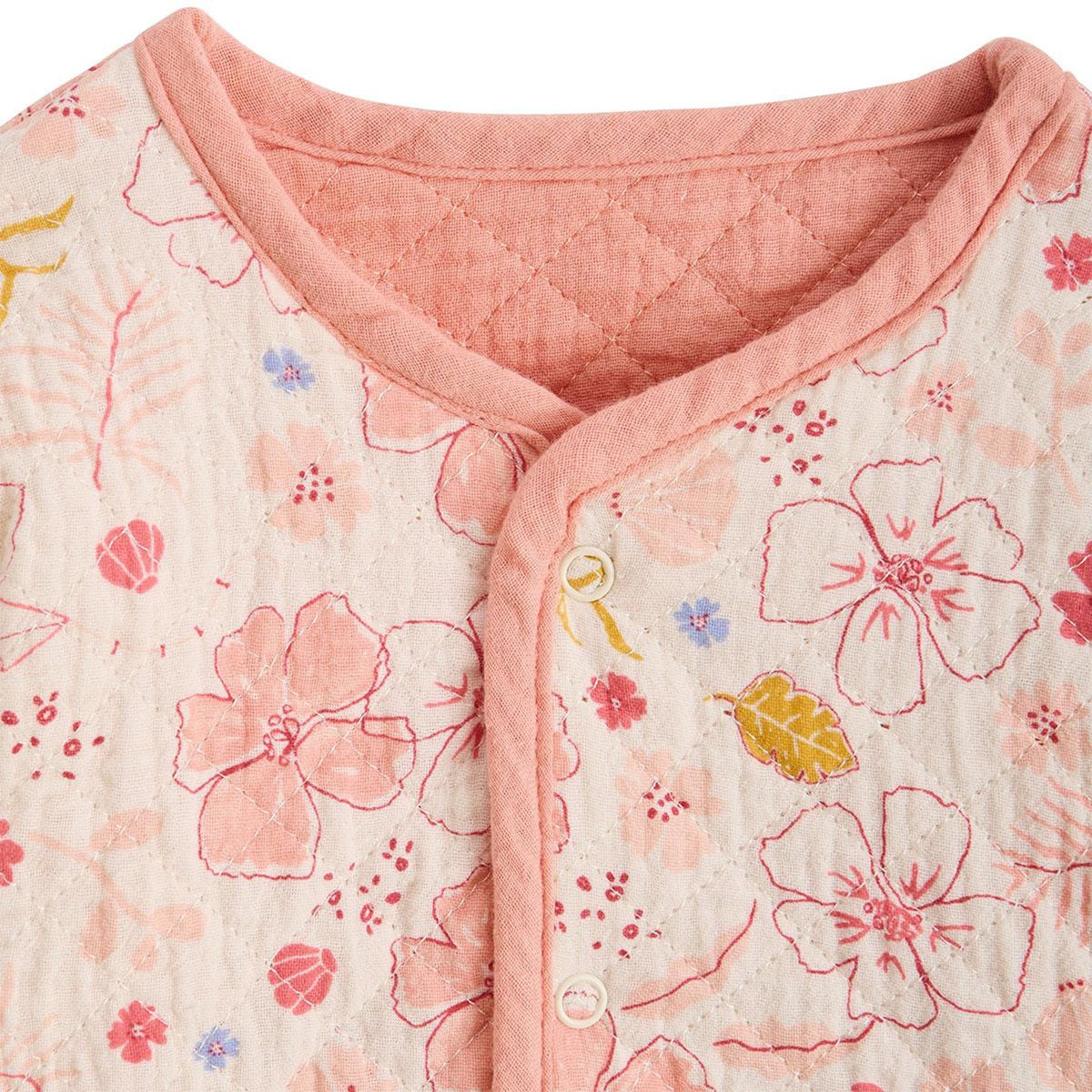 Petit Béguin Veste réversible enfant en gaze de coton Santa Giulia