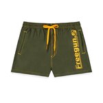 FREEGUN Boardshort court garçon avec ceinture demi-élastiquée. Coloris disponibles : Vert