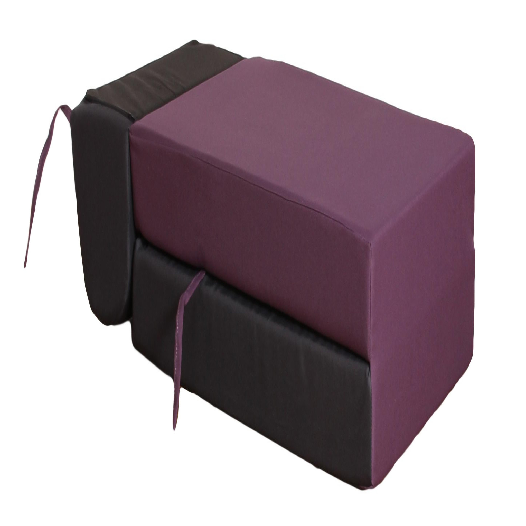 Voir la diapositive 2 : Ops Chauffeuse 1 place prune et anthracite