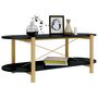 Voir la diapositive 4 : VIDAXL Table basse Noir 110x48x40 cm Bois d'ingenierie