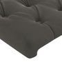 Voir la diapositive 5 : VIDAXL Tete de lit avec oreilles Gris fonce 203x16x78/88 cm Velours