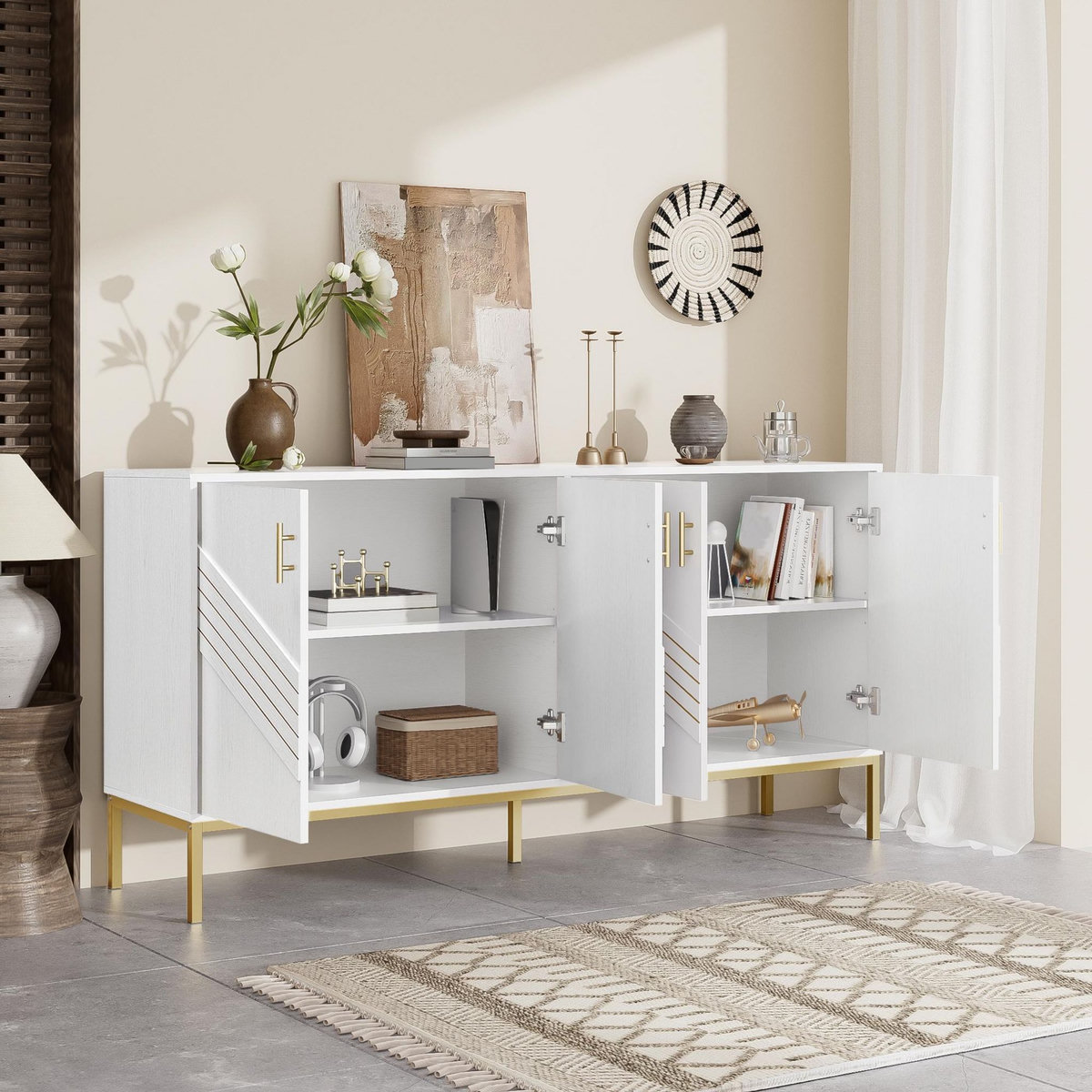 MERAX Buffet 4 porte(s) 0 tiroir(s)