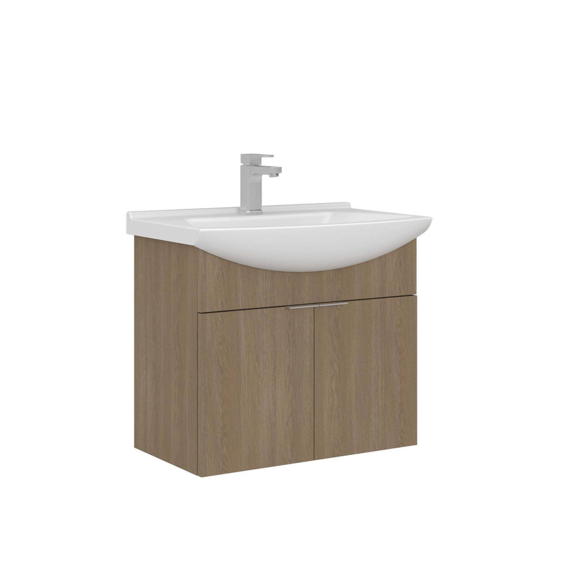 Habitat et Jardin Meuble Vasque  Purus 65  - 65 x 50 x 58 cm - Sonomo Oak