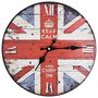 Voir la diapositive 2 : VIDAXL Horloge murale vintage Royaume-Uni 30 cm