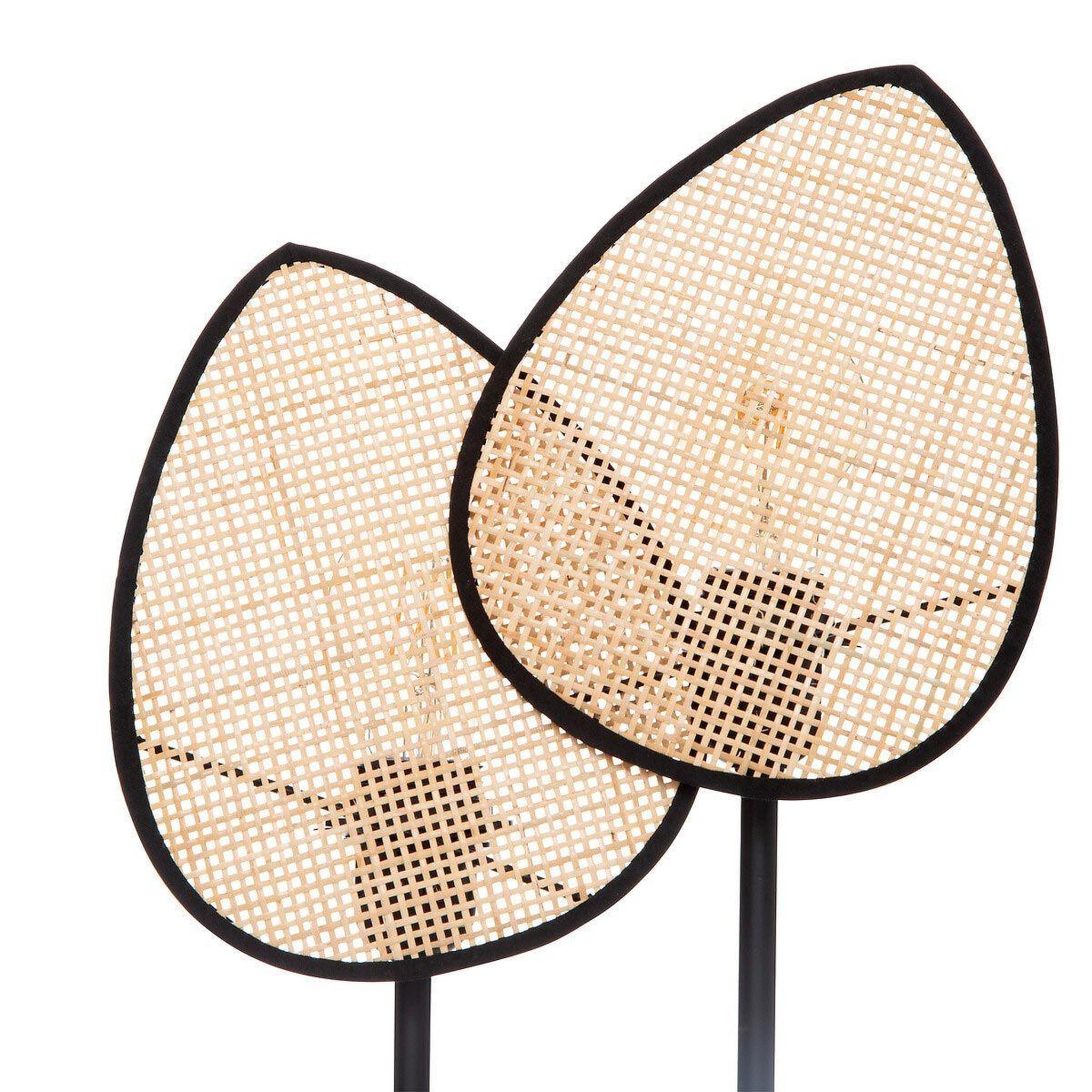 Voir la diapositive 2 : ATMOSPHERA Lampe à poser en métal  olme  44cm beige