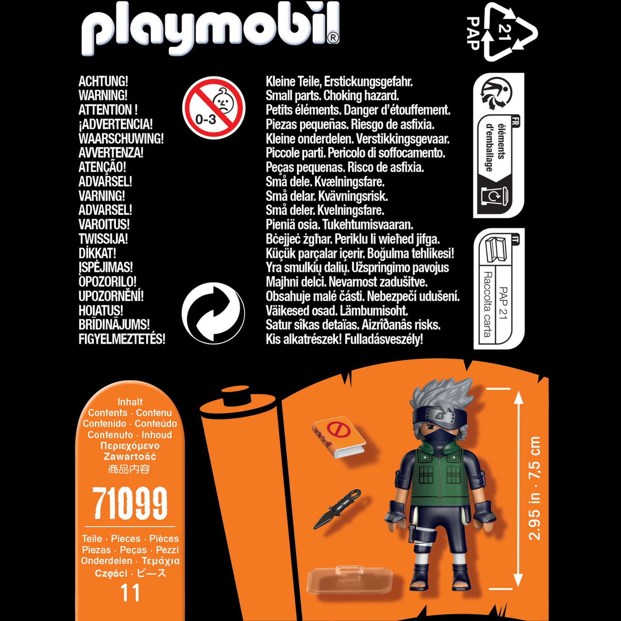 Voir la diapositive 4 : PLAYMOBIL 71099 - Naruto Shippuden - Kakashi