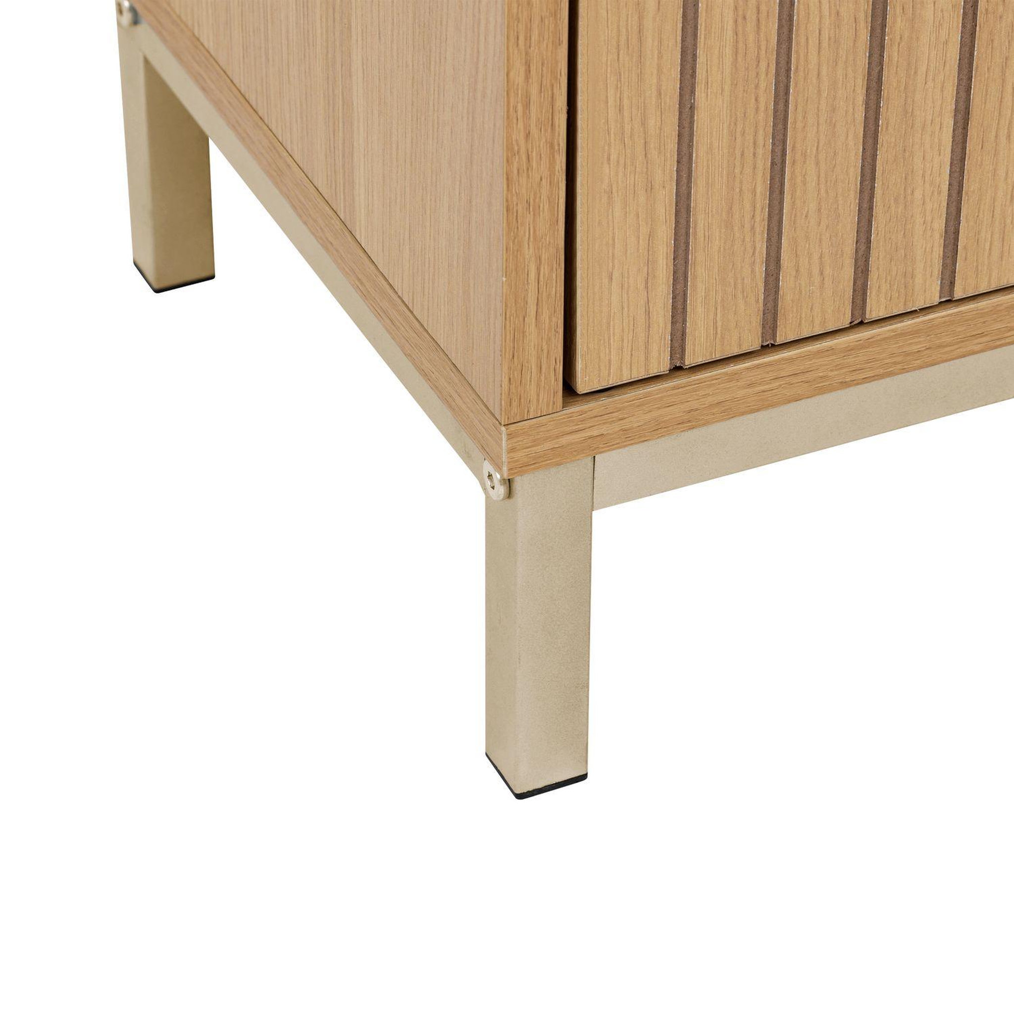Voir la diapositive 6 : FIVE Colonne 1 porte et 3 niches en bois tasso - beige