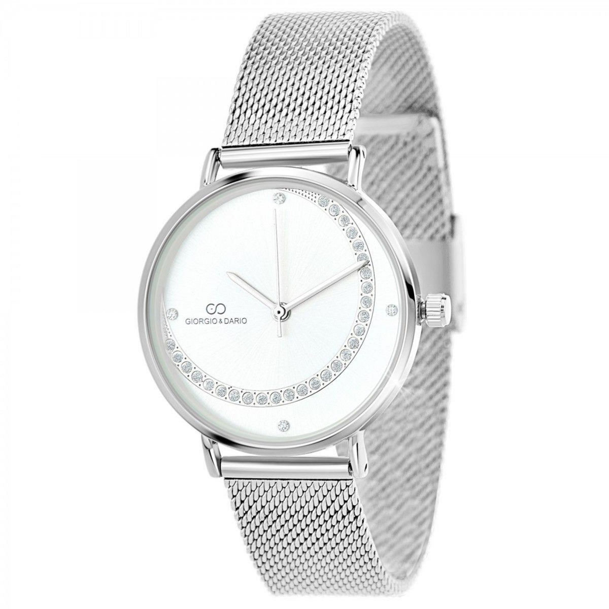 SC CRYSTAL Montre Clélia élégante ornée de Cristaux scintillants par SC Crystal