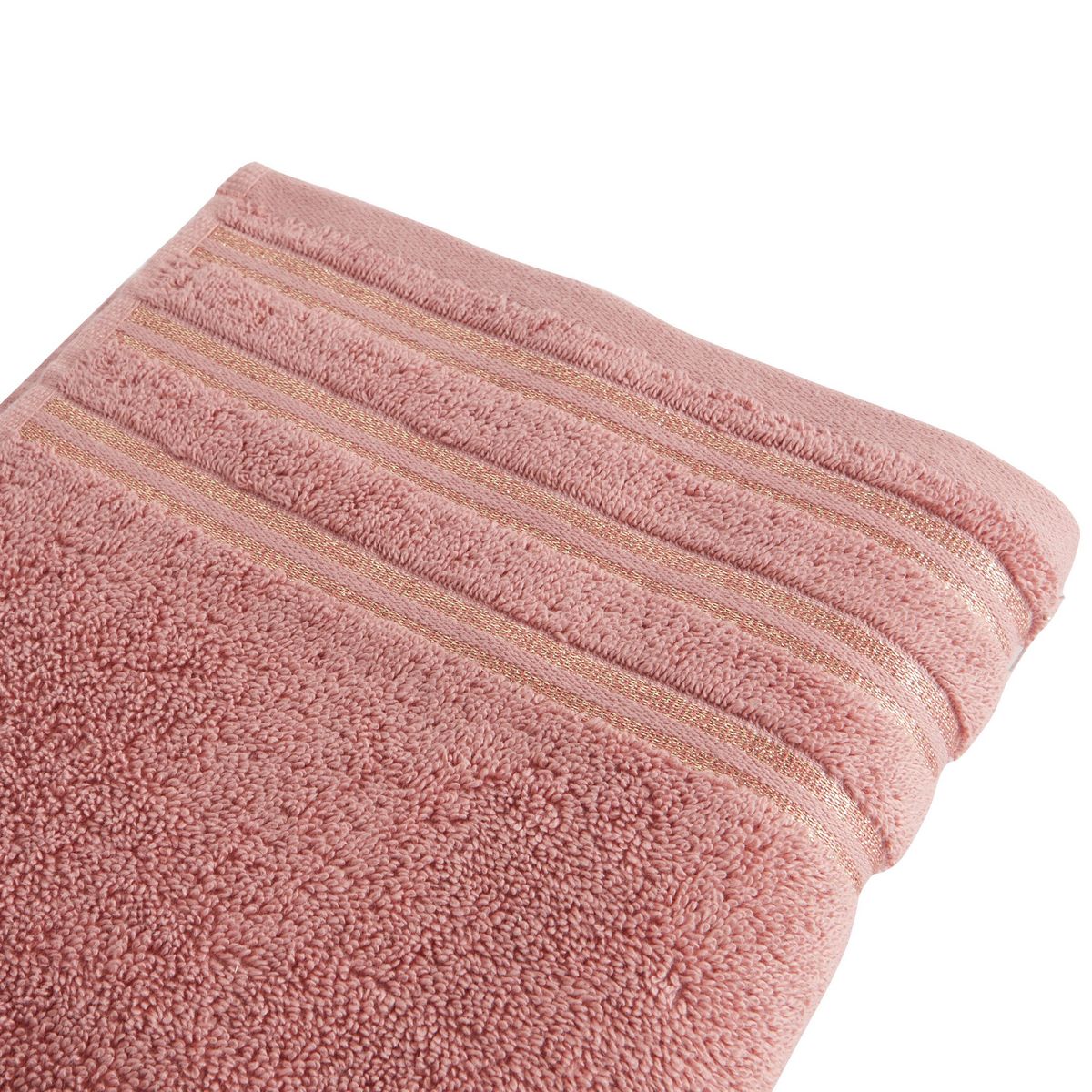 ACTUEL Serviette de toilette unie en coton liteau Lurex  500G