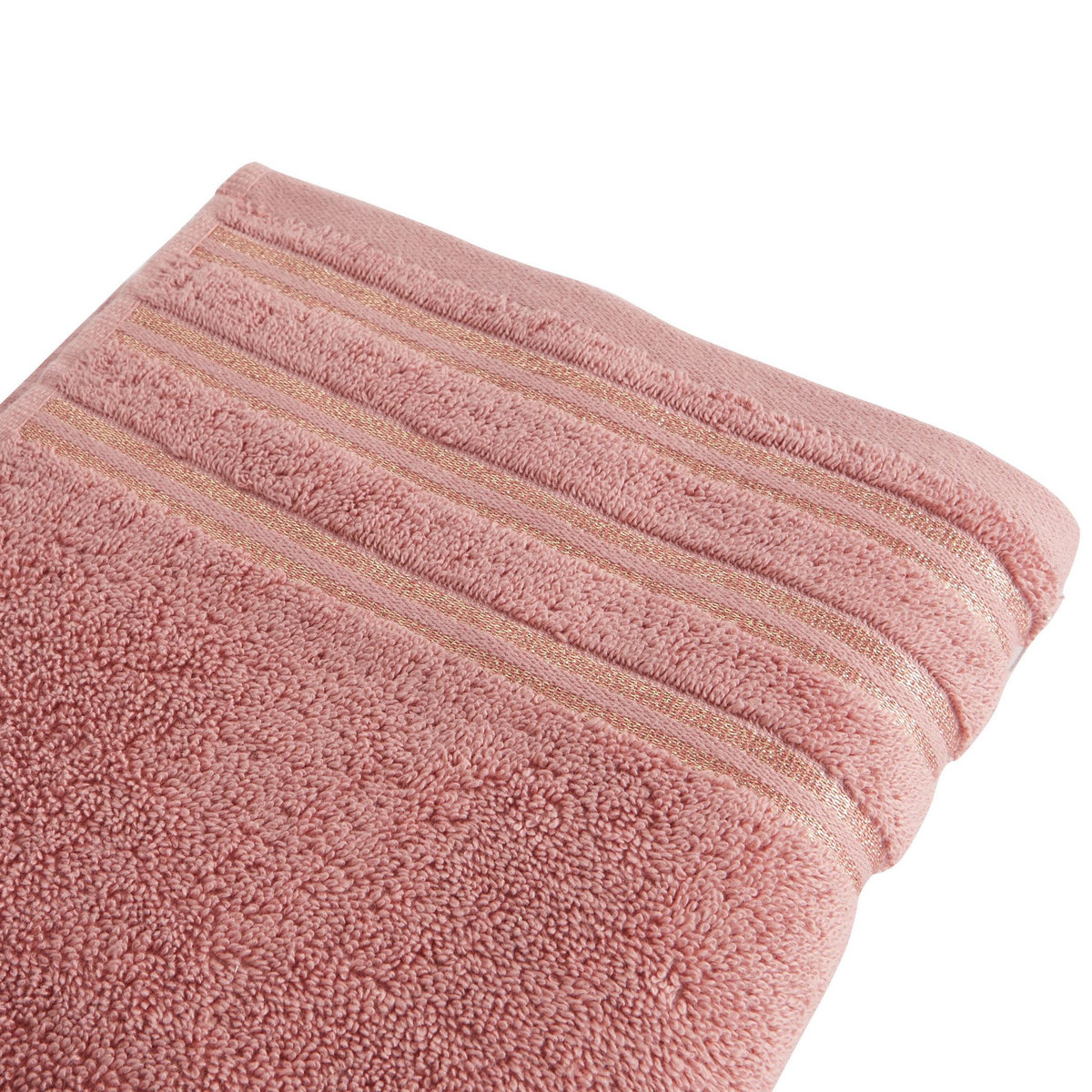 ACTUEL Serviette de toilette unie en coton liteau Lurex  500G