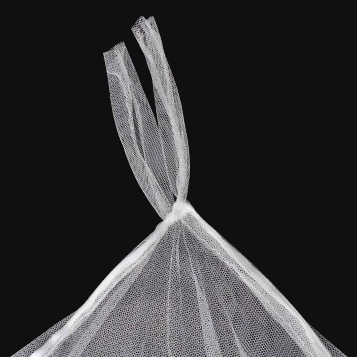 VIDAXL Moustiquaire de lit carre 3 ouvertures 2 pcs