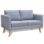 Voir la diapositive 2 : VIDAXL Ensemble de canapes a 2 places et a 3 places Tissu Gris clair