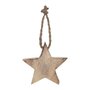 Voir la diapositive 2 : FEERIC LIGHT & CHRISTMAS Décoration de Noël à suspendre en bois étoile Terre sauvage