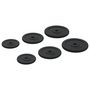 Voir la diapositive 4 : VIDAXL Plaques de poids 6 pcs 30 kg Fonte