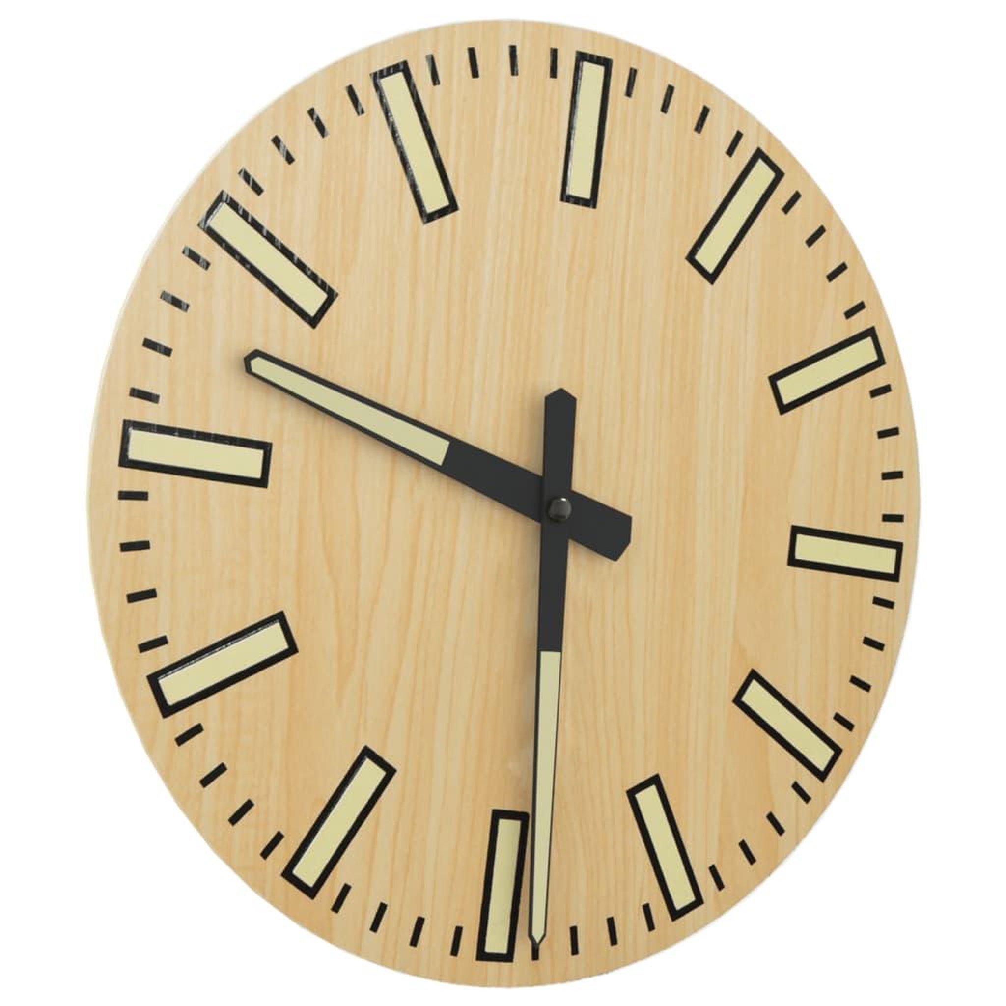 Voir la diapositive 3 : VIDAXL Horloge murale avec aiguilles lumineuses jaune Ø30 cm