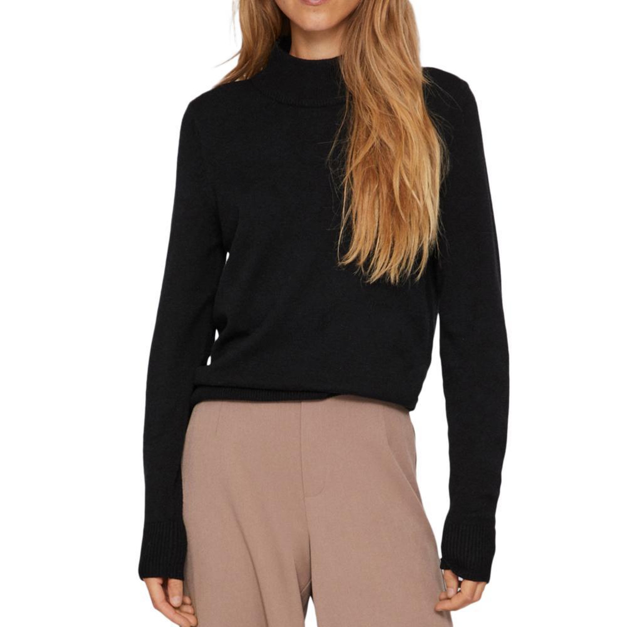 Vila Pull Noir Femme Vila Viril 14074306. Coloris disponibles : Noir