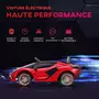 HOMCOM Voiture électrique enfants de sport supercar 12 V - V. max. 8 Km/h effets sonores + lumineux rouge