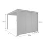 Voir la diapositive 4 : SWEEEK Pergola bioclimatique aluminium 4x3m + 3 persiennes 100cm lames orientables Triomphe