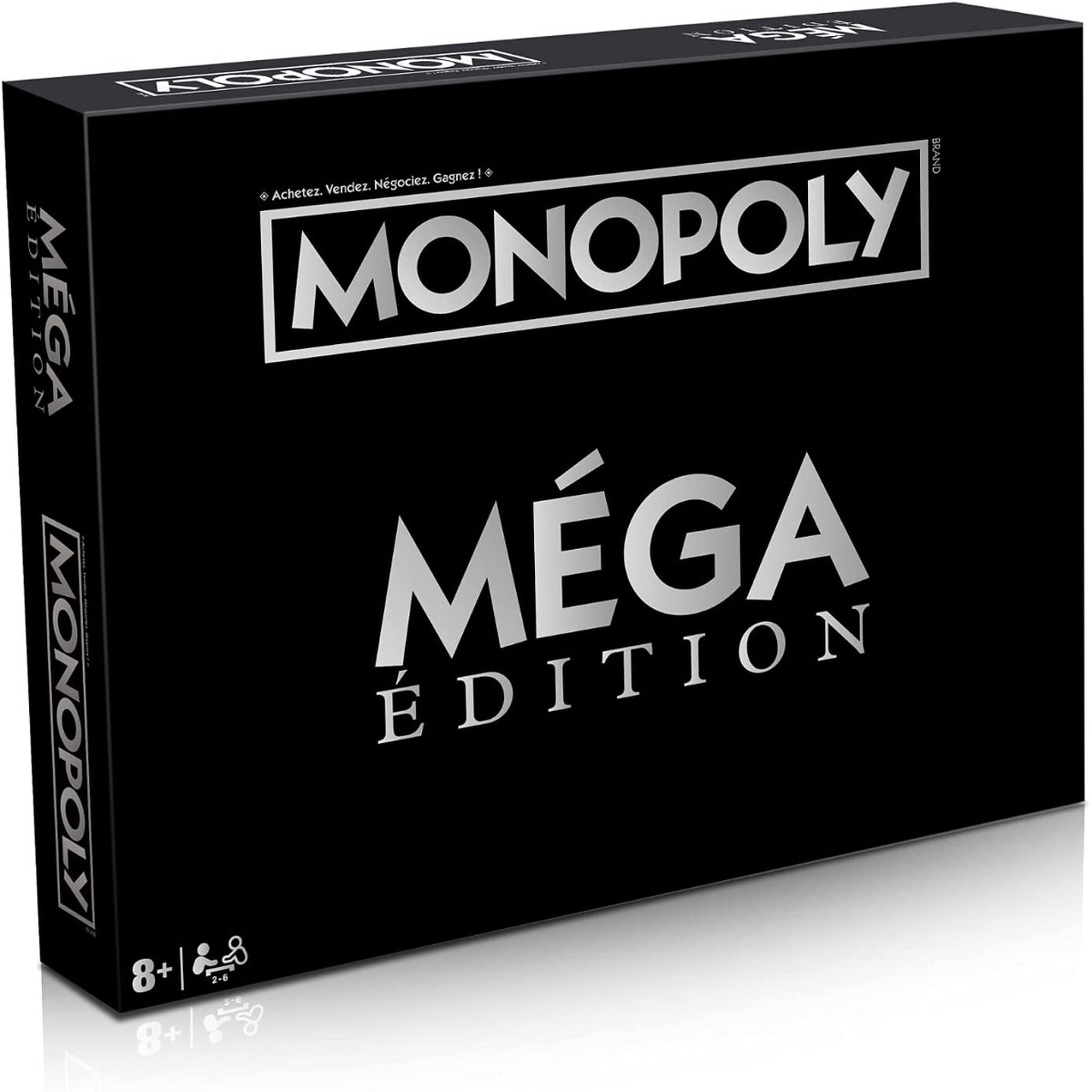 Voir la diapositive 1 :  WINNING MOVES Jeu Monopoly Édition Méga