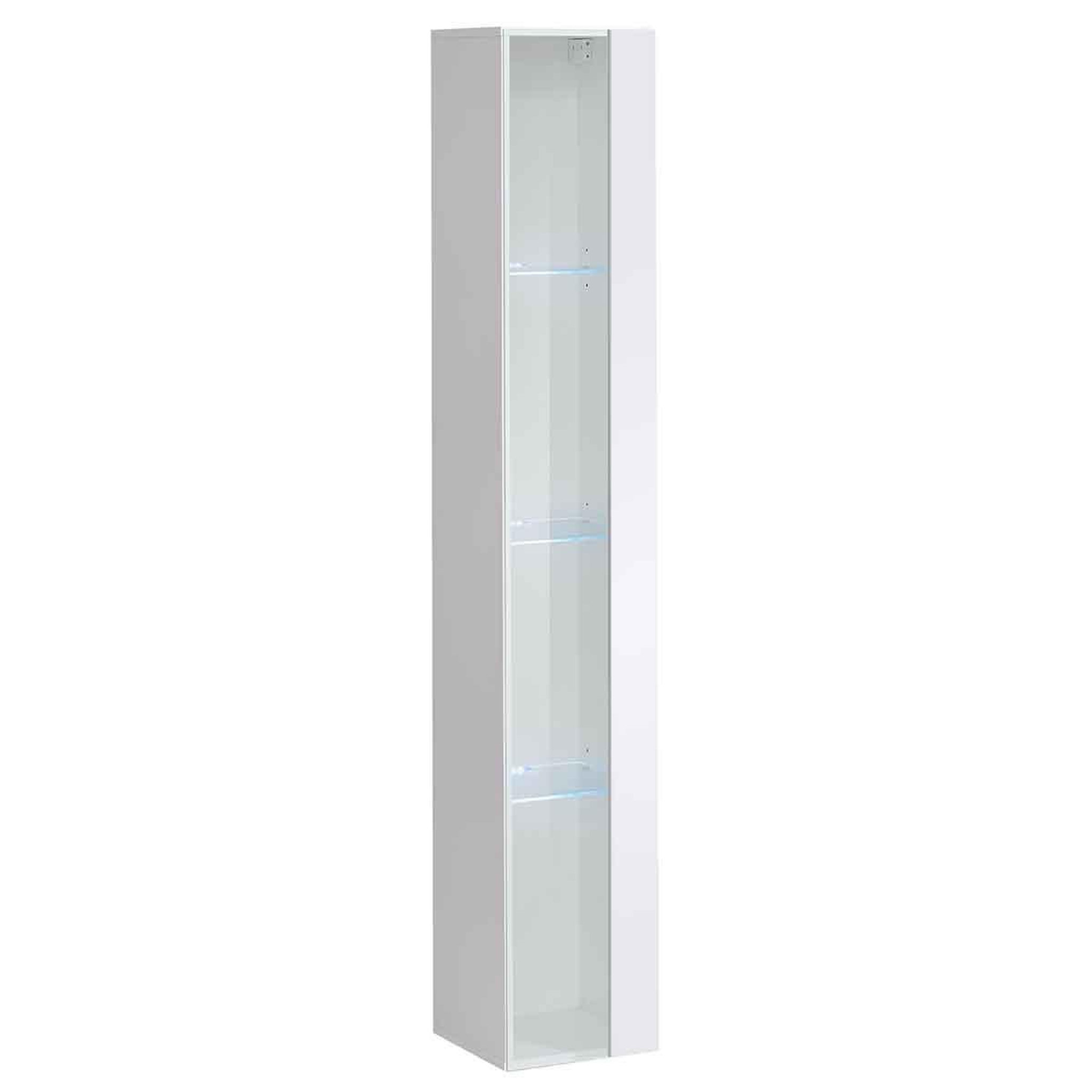 Paris Prix Vitrine murale led  switch  180cm blanc