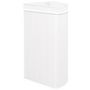 Voir la diapositive 5 : VIDAXL Panier a linge d'angle Bambou Blanc 60 L