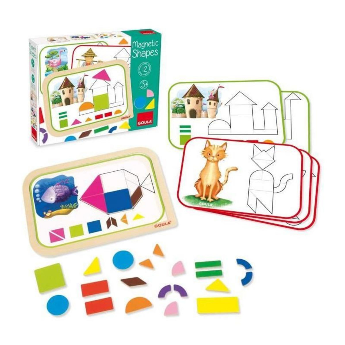 Goula Coffret de formes magnétiques Goula multicolore