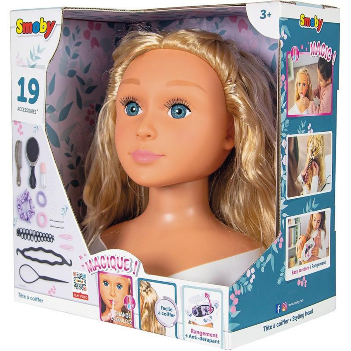 SMOBY TETE A COIFFER BLONDE Smoby SMY320317