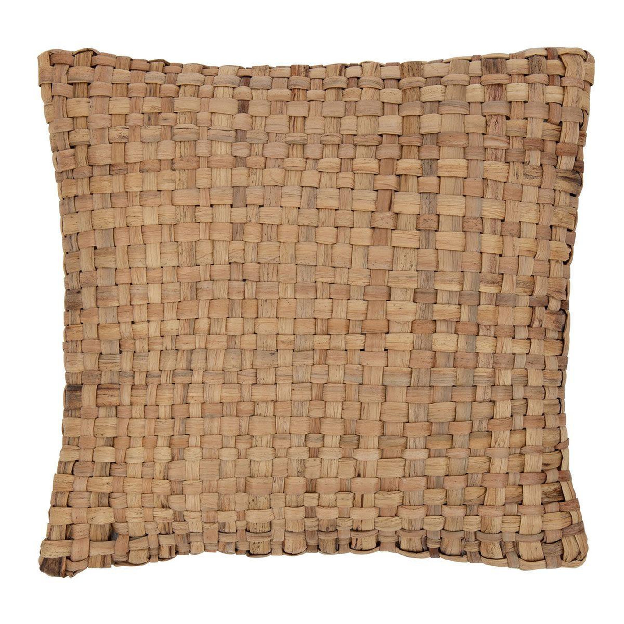 J-LINE Coussin déco carré  mayssa  45x45cm naturel