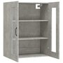 Voir la diapositive 5 : VIDAXL Armoire murale suspendue Gris beton 69,5x34x90 cm