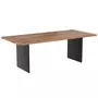 Rendez vous déco Table rectangulaire Agung 8 personnes en bois et métal 220 cm