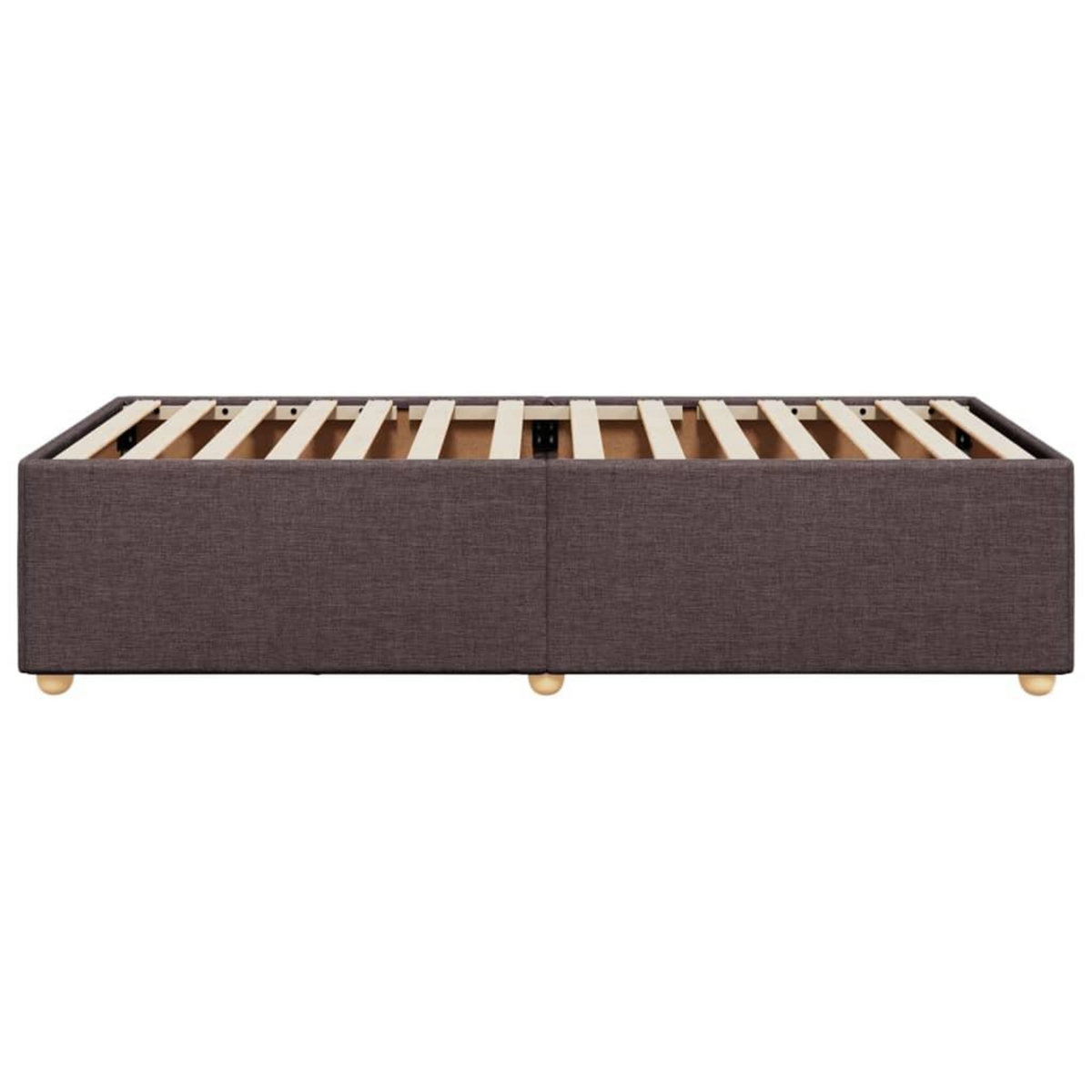 VIDAXL Cadre de lit sans matelas marron fonce 100x200 cm tissu
