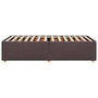Voir la diapositive 5 : VIDAXL Cadre de lit sans matelas marron fonce 100x200 cm tissu