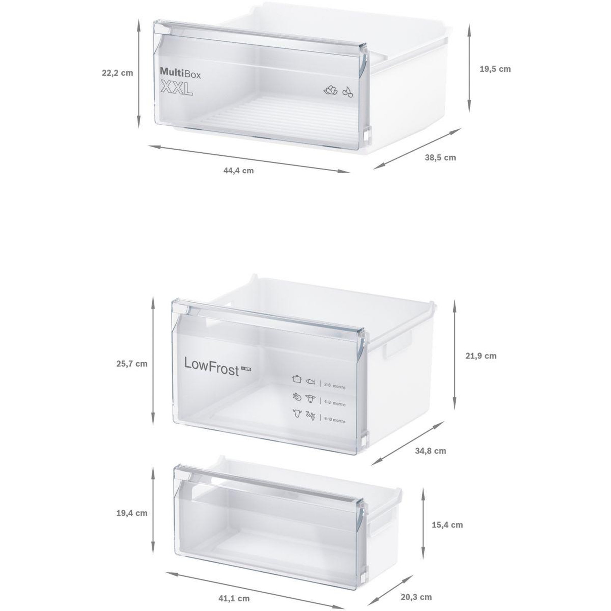 Voir la diapositive 3 : BOSCH Réfrigérateur combiné kiv87nse0, série 2, eco airflow