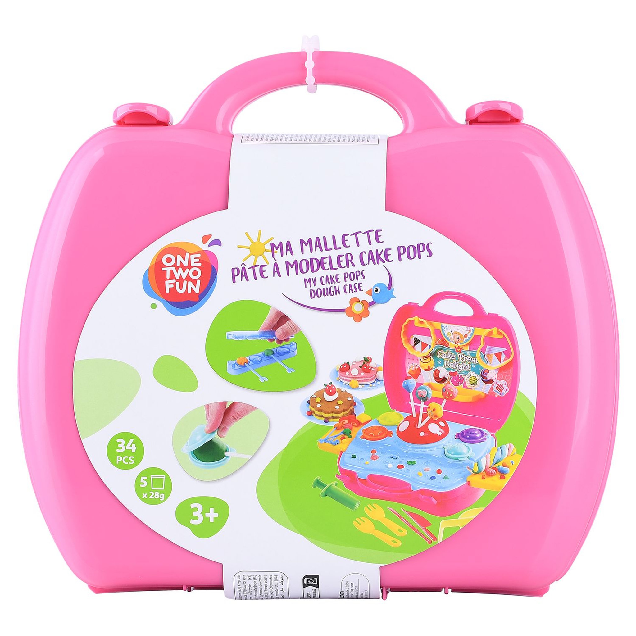 Voir la diapositive 1 : One Two Fun Valise pâte à modeler gâteau