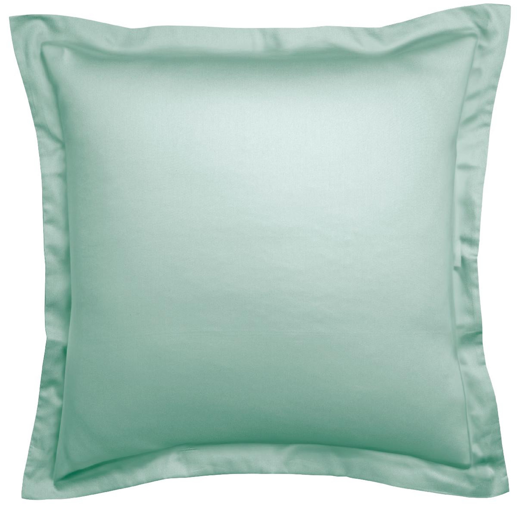 Voir la diapositive 1 : DODO Taie d'oreiller harmonie satin de coton coloris menthe