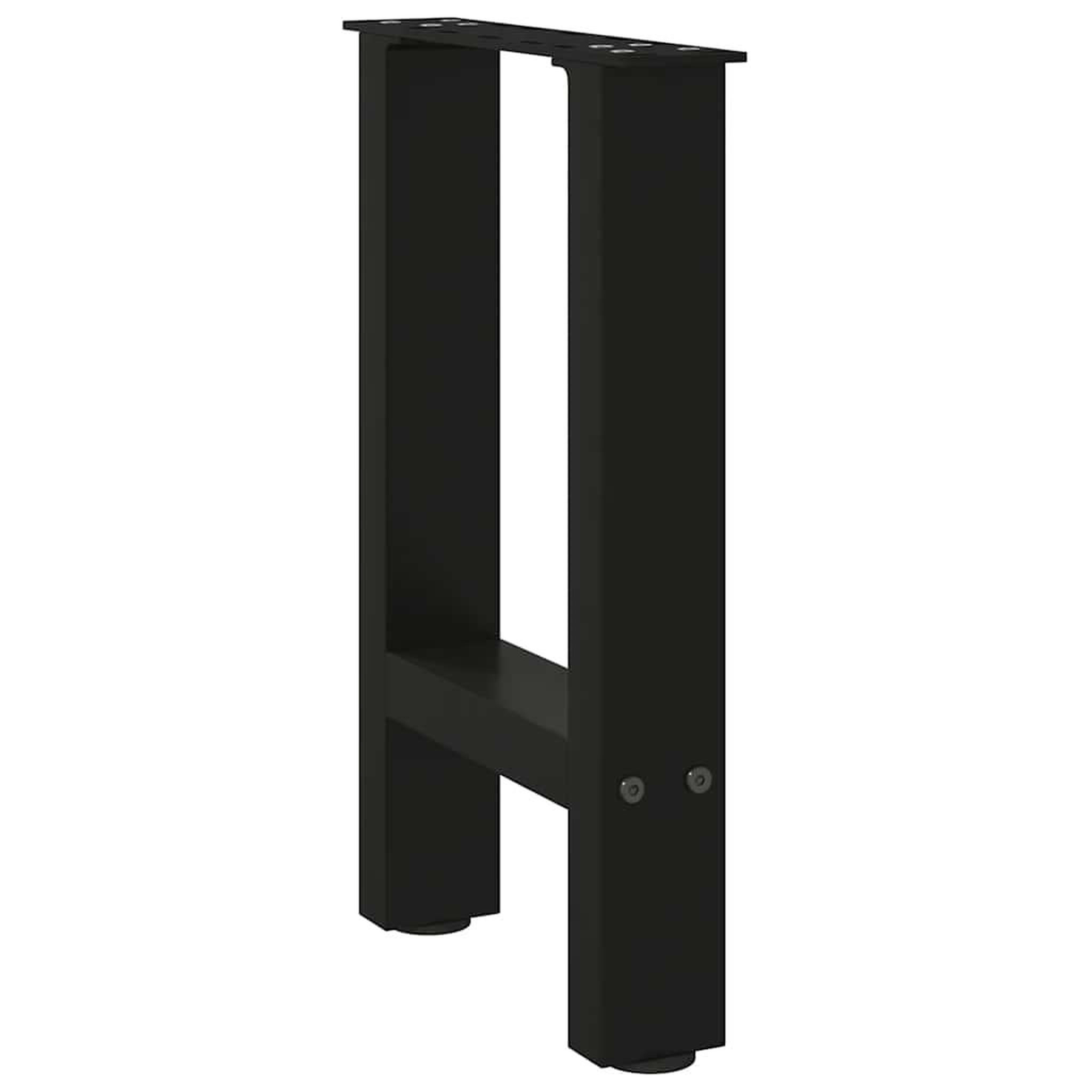 Voir la diapositive 4 : VIDAXL Pieds de table basse noir 2 pcs 28x(42-43) cm acier