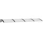 Voir la diapositive 2 : VIDAXL Auvent de porte Noir et transparent 350x75 cm Polycarbonate