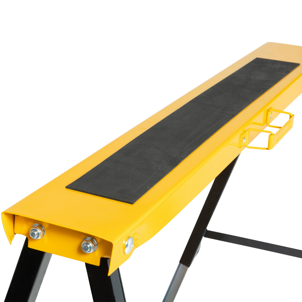 ID MARKET Lot de 2 tréteaux télescopiques pliables large plateau antiglisse