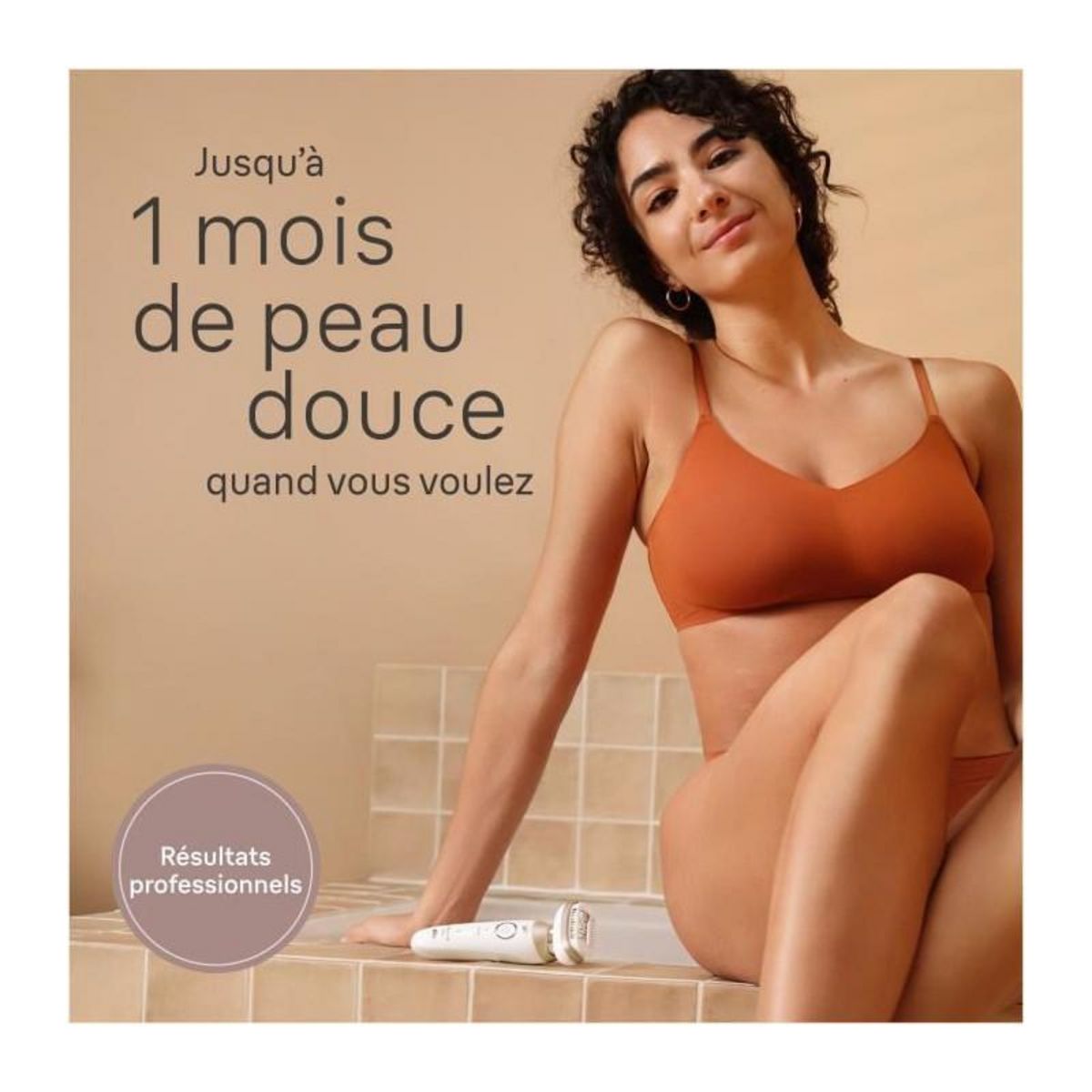 BRAUN Épilateur électrique - BRAUN - Silk-épil 9 Flex - Épilation Facile - 9-041 3D - Blanc / Doré