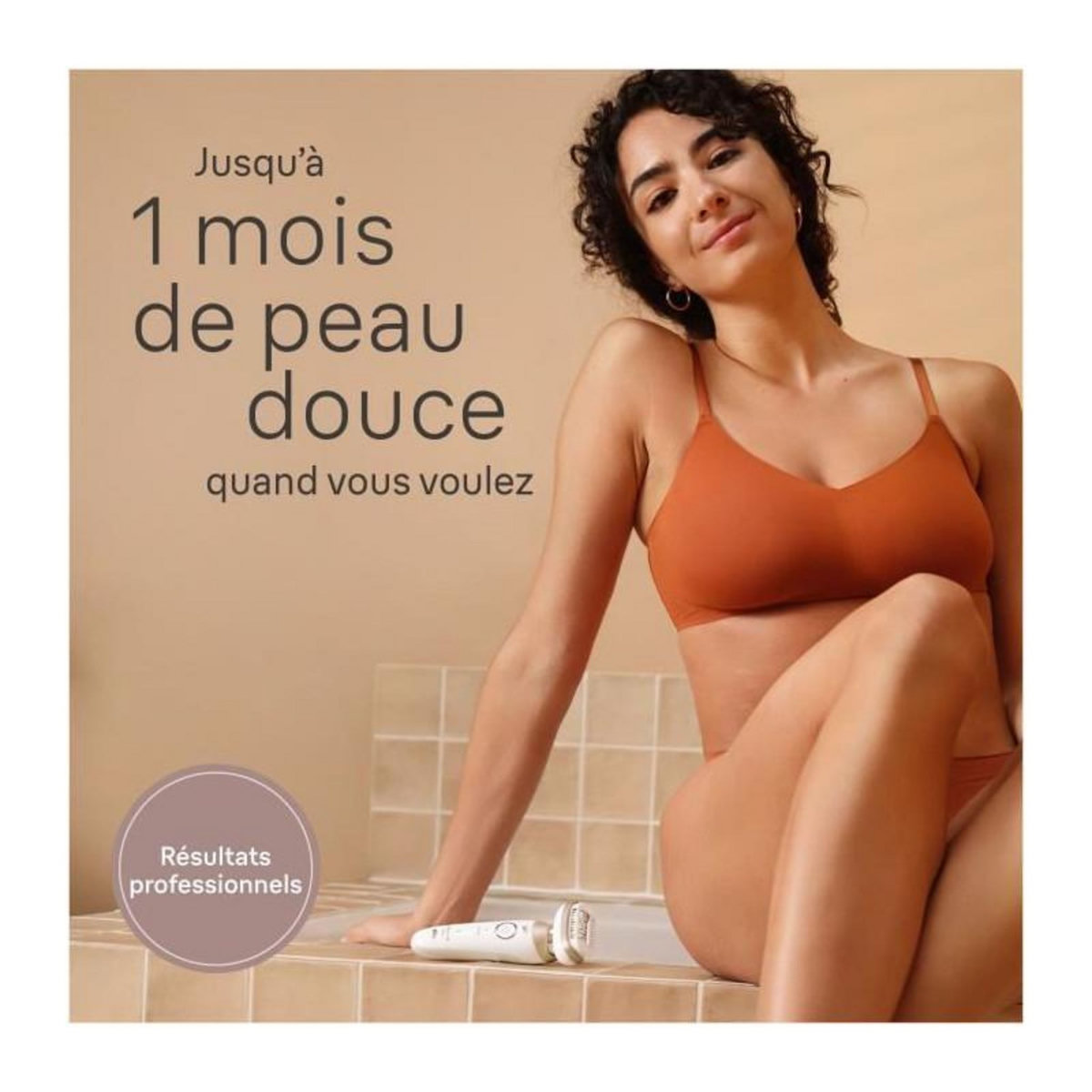 BRAUN Épilateur électrique - BRAUN - Silk-épil 9 Flex - Épilation Facile - 9-041 3D - Blanc / Doré