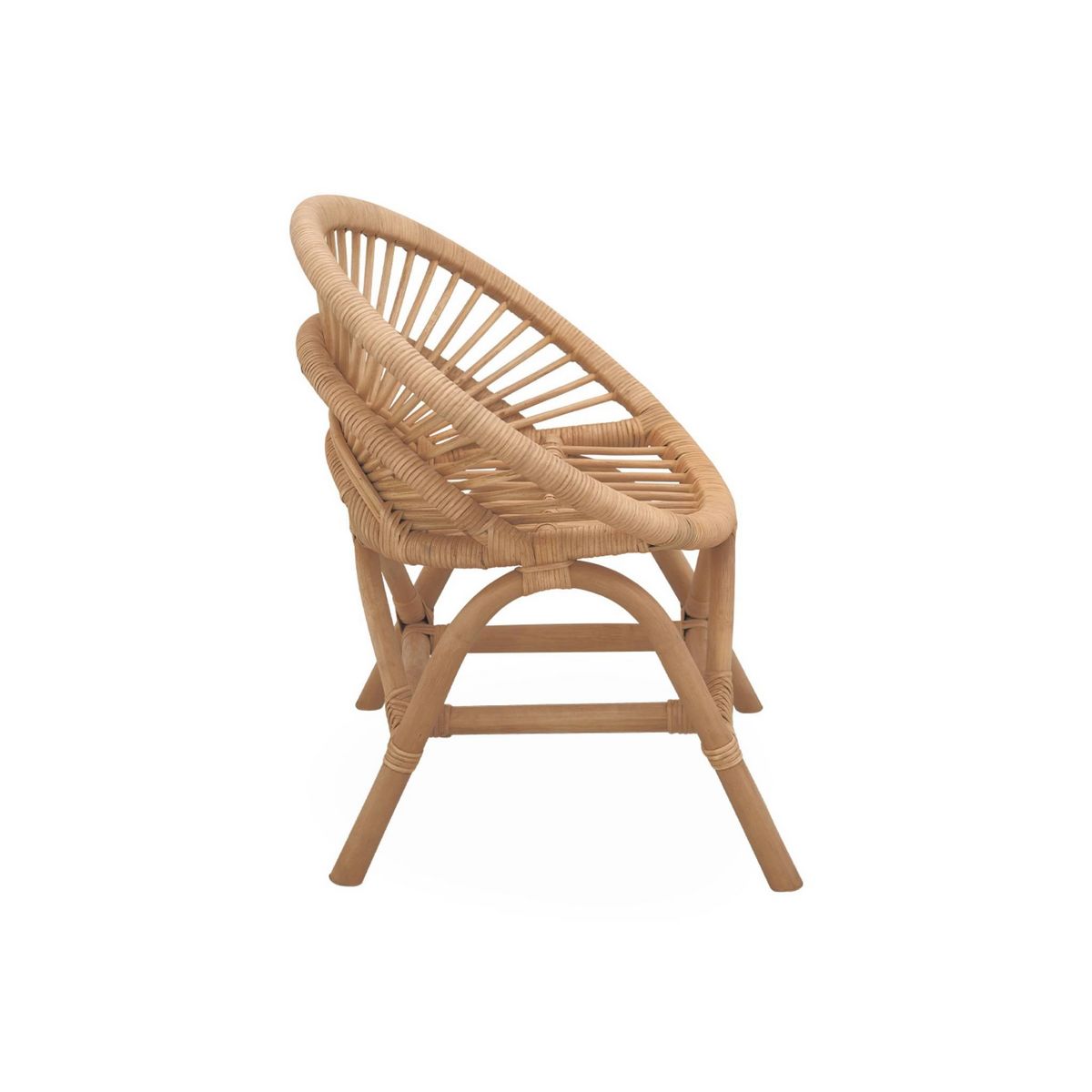SWEEEK Chaise enfant en rotin Maeva