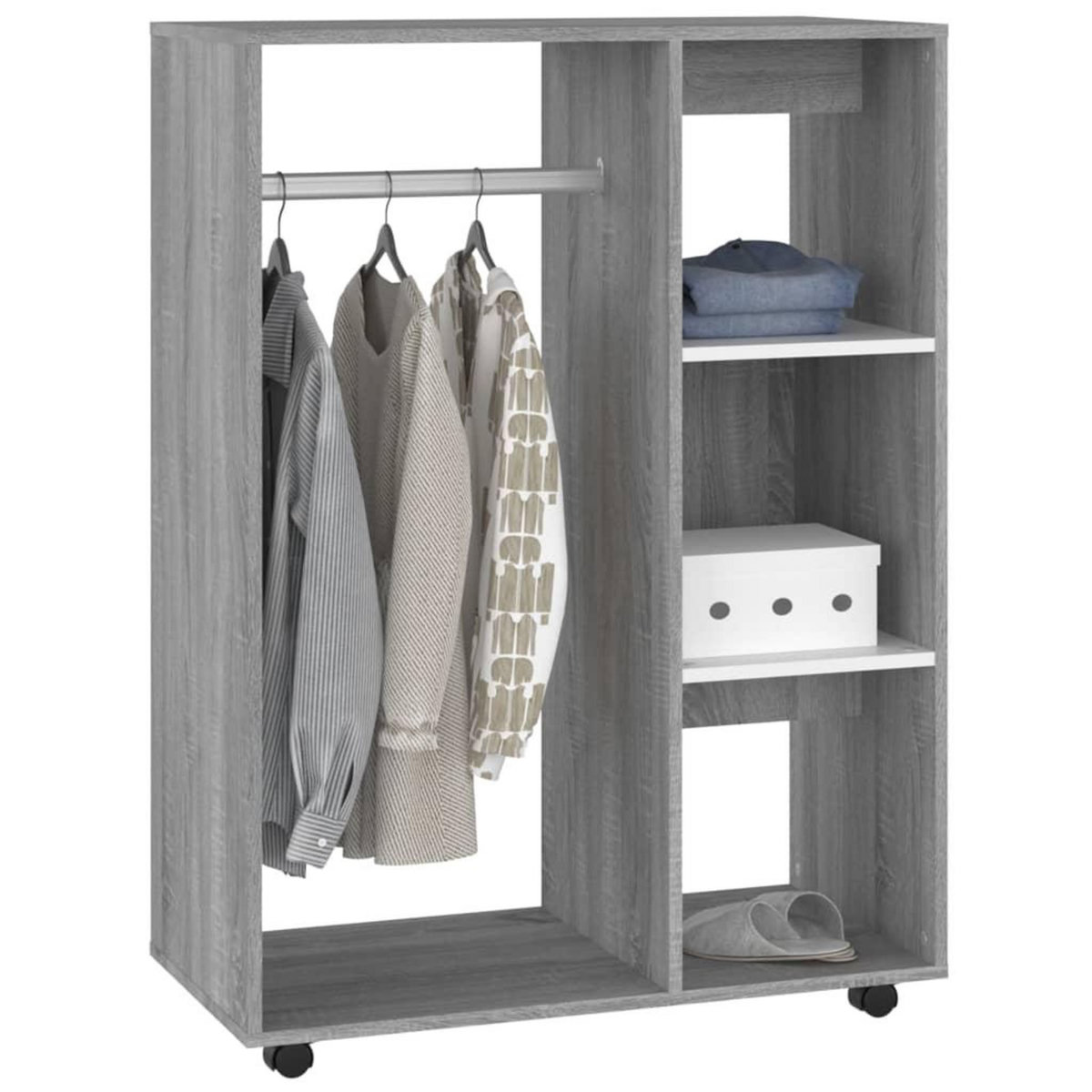 VIDAXL Garde-robe Sonoma gris 80x40x110 cm Bois d'ingenierie