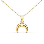 L'ATELIER D'AZUR Collier - Pendentif Or 18 Carats 750/000 Jaune  - Corne - Chaine Dorée